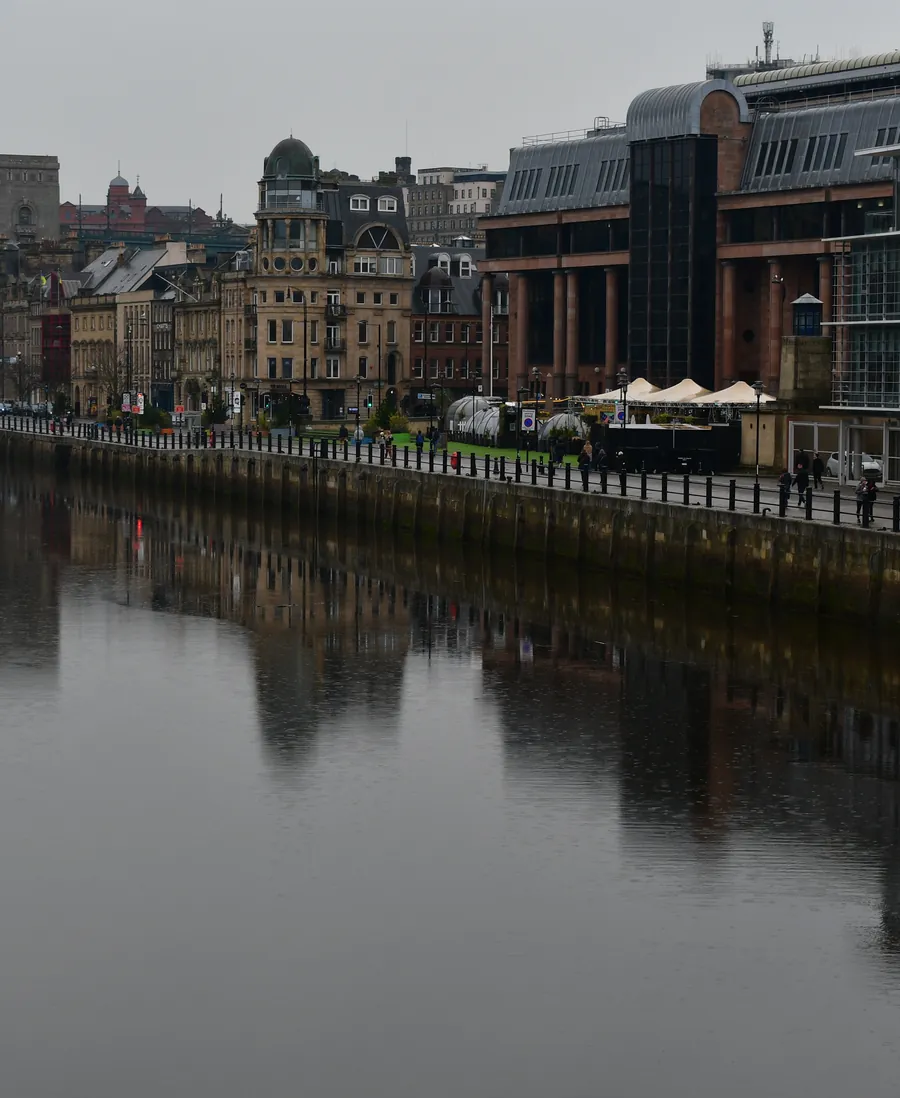 Newcastle Quayside on the River Tyne